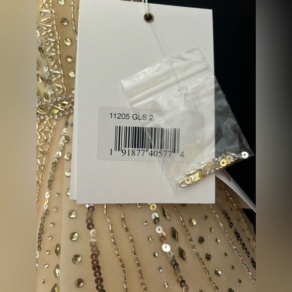 Mac Duggal 70124 Embellished Sleeveless Draped A Line Gown - Picture 7 of 7